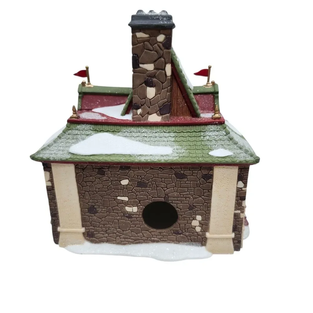 Dept 56 North Pole Series North Pole Express Depot Porcelain Hand Painted VTG 93